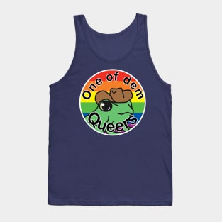 Pride Frog with a cowboy hat- rainbow Tank Top